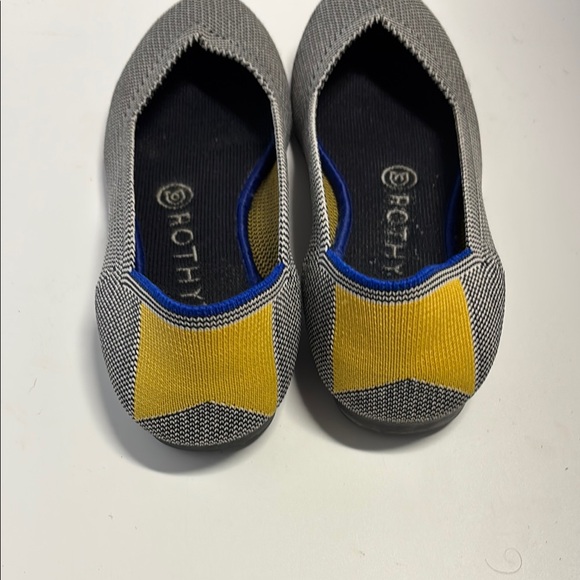 Rothy's Black and Yellow Flats with Knit Upper sz 6.5 - Picture 4 of 5